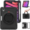 AdirMi Case for iPad Mini 6 (8.3-inch, 2021), iPad Mini 6th Generation Case with Pencil Holder, Shockproof Handle Stand Rugged Cover with 360 Rotatable Kickstand, Supports Pencil 2,A view 1