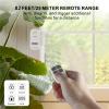 Door Alarms for Kids Safety, 2 Pack 130dB Window Sensor Pool Alarms When Opened for Home Security, 2-in-1 Alarm & Chime, 5-Level Volume Control, Door Chimes When Door Opens with Remote view 3