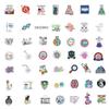 100 PCS Laboratory Science Stickers, Funny Science Experiment Sticker Decals for Kids Teens Students Teachers, Physics, Biology, Chemistry Waterproof Stickers for Water Bottle Laptop scrapbook journal view 3