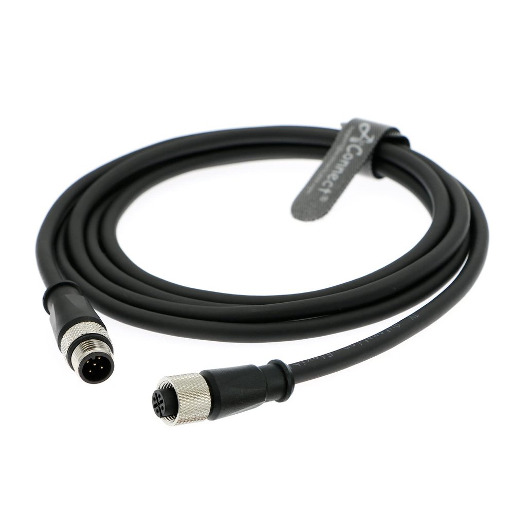 AConnect M12 5 Pin Male A-Code to 5 Pin Female A-Code Industrial Shielded Cable Aviation Sensor Connector for Device Network, Fieldbus Module 10M/32.8Ft