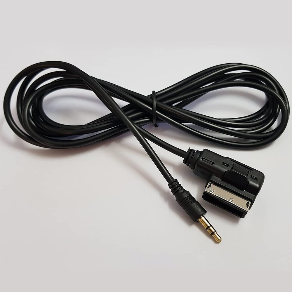 Bojer AMI MDI MMI to AUX 3.5 Cable Audio Music Interface Adapter MP3 Jack Compatible with Audi A3 A4 A5 A6 A8 Q5 Q7 R8 TT VW Jetta Passat GTI GLI CC Tiguan Touareg EOS Golf Mk6 etc 6.6ft