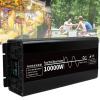 ELOMAS Power Inverter 7000/10000W Pure Sine Wave Inverter Dc 12V 24V 48V to Ac 110V 220V with Ac Outlets LCD Display for Home Rv Solar System Car,10000W-24Vto220V view 1