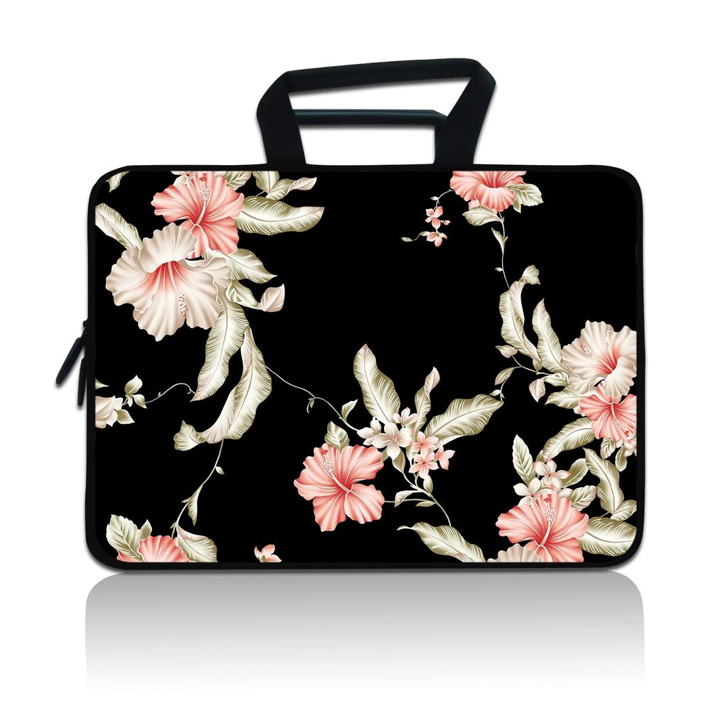 14 15 15.4 15.6 inch Laptop Handle Bag Computer Protect Case Pouch Holder Notebook Sleeve Neoprene Cover Soft Carring Travel Case for Dell Lenovo Toshiba HP Chromebook ASUS Acer (Morning Glory)