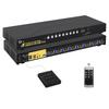 CKLau 8 Port USB 3.0 Rack Mount HDMI KVM Switch 4K60Hz with Audio, 2 pcs USB 3.0 Hub, and Cables Supports Keyboard Mouse Switching view 1