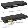 CKLau 8 Port USB 3.0 Rack Mount HDMI KVM Switch 4K60Hz with Audio, 2 pcs USB 3.0 Hub, and Cables Supports Keyboard Mouse Switching view 3
