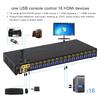 CKLau 16 Port Rack Mount USB 3.0 KVM Switch HDMI 4K60Hz with Audio, Cables, and 2 pcs USB 3.0 Hub for 16 Computers Sharing Single Monitor Supports Hotkey Switching view 2