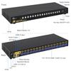 CKLau 16 Port Rack Mount USB 3.0 KVM Switch HDMI 4K60Hz with Audio, Cables, and 2 pcs USB 3.0 Hub for 16 Computers Sharing Single Monitor Supports Hotkey Switching view 3