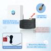 Maswell WiFi 6E Antenna 2.1-7.2 GHz Screw and 3M Adhesive Mount IP67 9.8 inches with Nylon overbraids Cable for WiFi 5 WiFi 6 WiFi 6E Wimax Bluetooth Zigbee Outdoor IoT Antenna, NOT for Boosting view 4