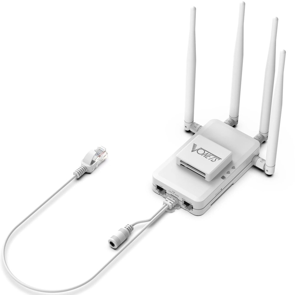 Vonets VAR1200-H High Performance Repeater 1200Mbps Dual Band 2.4G 5G Compact Design Ideal for Long Distance HD Video Streaming Easy Setup Repeater for Enhanced WiFi Coverage and Connectivity