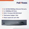 8-Port Managed Network Switch - Layer 2 PoE+ Managed Switch (IEEE 802.3at) - Shelf Mount 150W Gigabit 1 Gig Power Over Ethernet for Intelligent Buildings - Smart Support, IGMP, VLAN, QoS, DHCP view 3