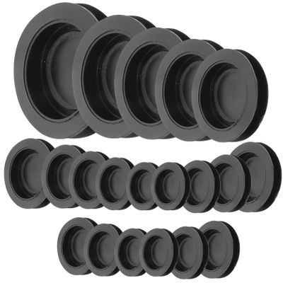 NUOBESTY 20Pcs Piggy Bank Stopper Replacement Black Rubber Saving Box Plug Rubber Round Plug