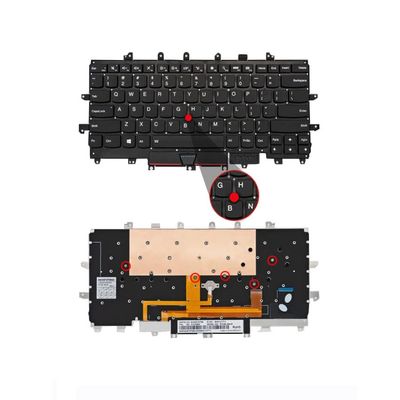ADIUMA Keyboard Compatible with Lenov-o Thinkpad X1 Carbon 2016 4TH US Black Backlight