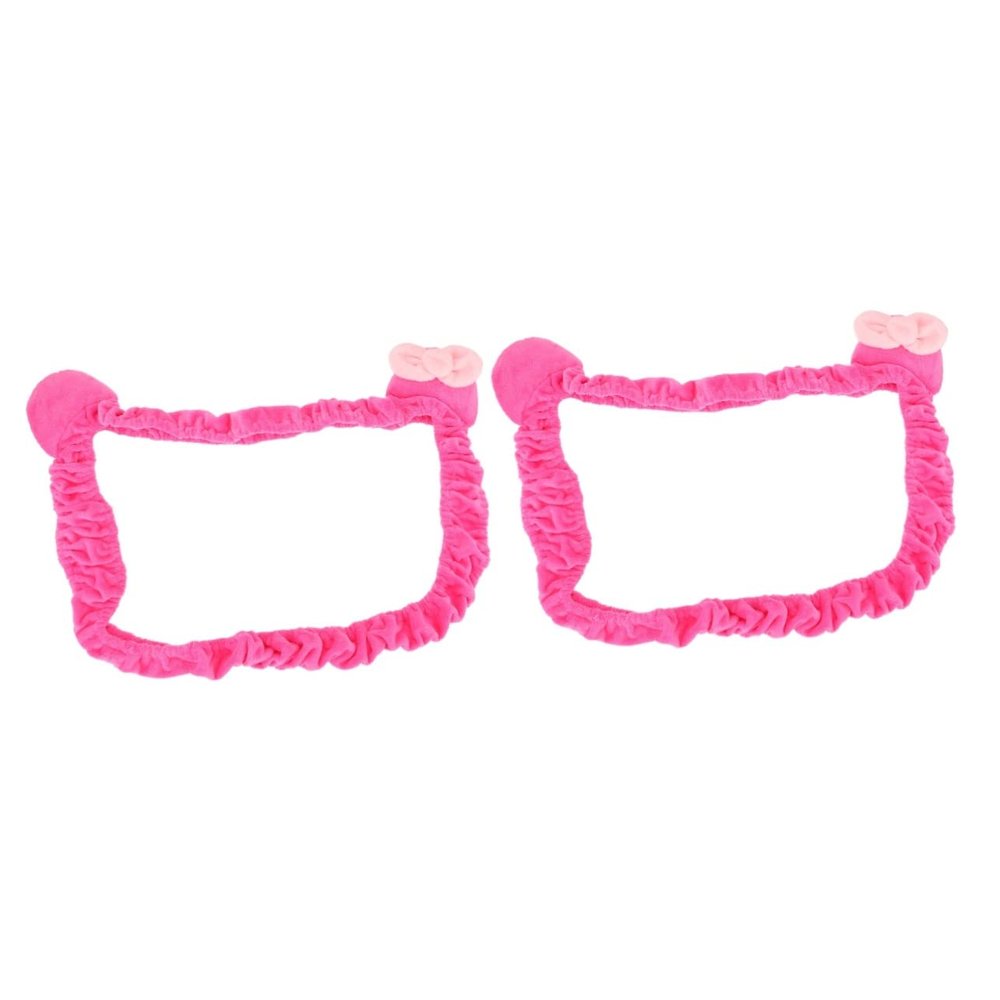 KOMBIUDA 2pcs Lovely Cat Ear Elastic Monitor Cover Dust Protector for Screens Cute Design for Girls Easy to and Prevents Dust Fits Lcd Led Displays
