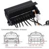 Backup Parking Sensors, Car Reverse Backup Buzzer LED Parking Detector Monitor System with 8 Sensor Black view 2