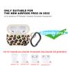 AGAOSH for Airpods Pro 2nd Generation Case Cover with Keychain,Cute Khaki Leopard Print Soft Silicone Skin Protective Accessories for New Apple Airpods Pro 2 Charging Case[Front LED Visible] view 2