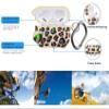 AGAOSH for Airpods Pro 2nd Generation Case Cover with Keychain,Cute Khaki Leopard Print Soft Silicone Skin Protective Accessories for New Apple Airpods Pro 2 Charging Case[Front LED Visible] view 3