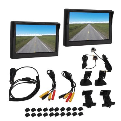 5 in TFT LCD Backup Camera System Kit,DC12V24V Horizontal 87 Vertical 62 IP67 Waterproof Side View Monitor for Car Bus Truck