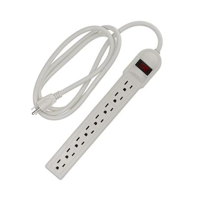 Cable Central LLC (10 Pack) 6Ft 8-Outlet Surge Protector 14AWG/3, 15A, 90J - 6 Feet