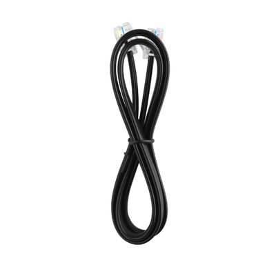 Cable Central LLC (10 Pack 18 Inch Phone Cord Straight w/RJ11 (6P4C) Plug, Black, UL - 1.5 Feet