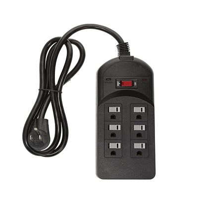 Cable Central LLC (10 Pack) 4Ft 6 Outlet Surge Protector with ENI/RFI Filter 750J120V 15A - 4 Feet
