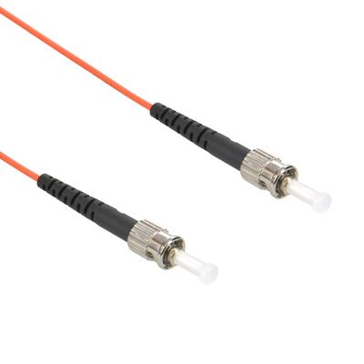 Cable Central LLC (10 Pack 2m ST/UPC-ST/UPC OM1 Multimode Simplex Fiber Optic Patch Cable - 6.5 Feet