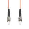 Cable Central LLC (10 Pack 2m ST/UPC-ST/UPC OM1 Multimode Simplex Fiber Optic Patch Cable - 6.5 Feet view 3