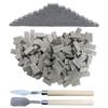Woohome 250 PCS Miniature Bricks Gray Mini Wall Brick for Landscaping, Model Brick Wall Small Bricks with Scraper for Crafts Realistic Fake Bricks, 1:16 Scale view 2