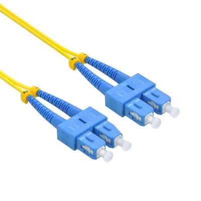 Cable Central LLC (10 Pack) 10m SC/UPC-SC/UPC Singlemode DuplexOFNR 2.0mm Fiber Optic Patch Cable - 32.8 Feet