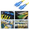 Cable Central LLC (10 Pack) 10m SC/UPC-SC/UPC Singlemode DuplexOFNR 2.0mm Fiber Optic Patch Cable - 32.8 Feet view 2