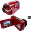 eDealz 16MP Megapixel Compact Digital Camcorder with HD Video and Photos 16x Zoom with 2.4" Screen, 32GB Card and USB Cable (Red, Camera + SD Card) view 1