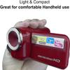 eDealz 16MP Megapixel Compact Digital Camcorder with HD Video and Photos 16x Zoom with 2.4" Screen, 32GB Card and USB Cable (Red, Camera + SD Card) view 2