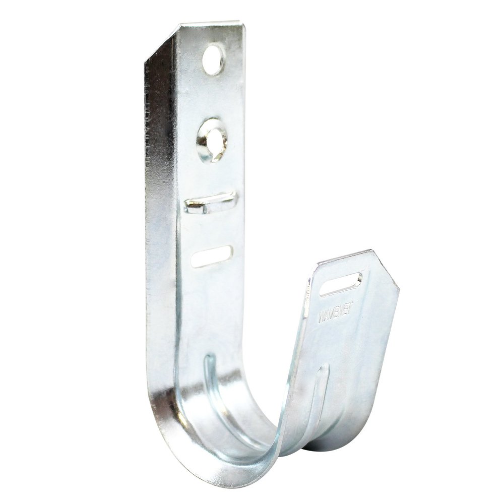 Cable Central LLC (10 Pack) Universal 1 5/16" Wall Mount J-Hook Cable Support Wire Management System (Set of 25)