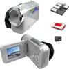 eDealz 16MP Megapixel Compact Digital Camcorder with HD Video and Photos - 16x Zoom, 2.4" Screen, 32GB Card, Memory Case, Card Reader and USB Cable (Silver) view 1