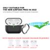 AGAOSH for Airpods Pro 2 Case Cover with Keychain, Soft Silicone Skin Cover Protective Case for New Apple Airpods Pro Gen 2 - Black view 3