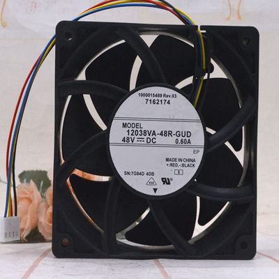 12038VA-48R-GUD 48V 0.60A 28.8W 5000RPM 207.23CFM 120X120X38MM 4-Wire Cooling Fan