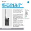 2 Pack of Motorola CP200d UHF Two Way Radios (AAH01QDC9JC2AN) (Renewed) view 3