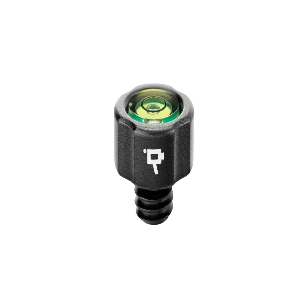 Wooden Camera Bubble Level for Leveling Equipment, with Anti-Twist Locating Pin, and 1/4"-20 Mounting Screw for Attaching to Camera, Cage, Tripod or Rig (Round)