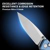 CIVIVI Pocket Folding Knife with Button Lock and Thumb Stud Opener, 2.97" Nitro-V Blade Aluminum Handle, Altus Utility Knife for Men Women EDC C20076-6 view 2