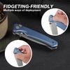 CIVIVI Pocket Folding Knife with Button Lock and Thumb Stud Opener, 2.97" Nitro-V Blade Aluminum Handle, Altus Utility Knife for Men Women EDC C20076-6 view 3