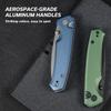 CIVIVI Pocket Folding Knife with Button Lock and Thumb Stud Opener, 2.97" Nitro-V Blade Aluminum Handle, Altus Utility Knife for Men Women EDC C20076-6 view 4