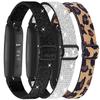 3 Pack Elastic Nylon Bands Compatible with Fitbit Inspire 3 / Inspire 2 / Inspire HR/Inspire, Soft Breathable Replacement Adjustable Stretchy Nylon Loop Wristband Sport Strap for Woman Man-Color 303 view 1