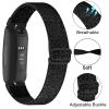 3 Pack Elastic Nylon Bands Compatible with Fitbit Inspire 3 / Inspire 2 / Inspire HR/Inspire, Soft Breathable Replacement Adjustable Stretchy Nylon Loop Wristband Sport Strap for Woman Man-Color 303 view 2