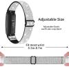 3 Pack Elastic Nylon Bands Compatible with Fitbit Inspire 3 / Inspire 2 / Inspire HR/Inspire, Soft Breathable Replacement Adjustable Stretchy Nylon Loop Wristband Sport Strap for Woman Man-Color 303 view 3