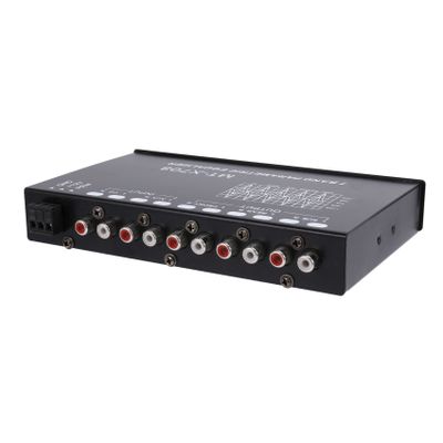 pizarra 7-Band Car Audio Equalizer, Adjustable 7 Bands EQ Car Amplifier Graphic Equalizer with CD/AUX Input Select Switch,Black