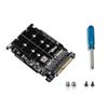 pizarra M.2 SSD to U.2 Adapter 2in1 M.2 NVMe and -Bus NGFF SSD to PCI-E U.2 SFF-8639 Adapter PCIe M2 Converter,Without view 1