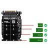 pizarra M.2 SSD to U.2 Adapter 2in1 M.2 NVMe and -Bus NGFF SSD to PCI-E U.2 SFF-8639 Adapter PCIe M2 Converter,Without view 3