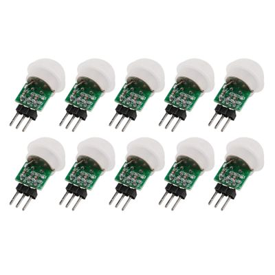 pizarra 10Pcs AM312 Mini Human Sensor Module IR Pyroelectric Infrared PIR Motion Sensor Detector Modules DC 2.7V to 12V
