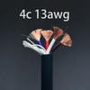 Arklove 20ft 2packs 13awg Speaker Cable Premium Heavy Duty Braided Wire Dual Banana 2 Plug to 4 Banana Male Plugs Frequency Division 2 Banana Plugs - 4 Banana Plugs 1pair view 3