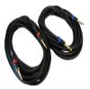 AUDIO 2000'S ADC99102 4-Pack 1/4-Inch TS to 1/4-Inch TS 14-Gauge Loud Speaker Cables, 25 Feet view 4