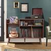 QHITTY Record Player Stand, Mid-Century Modern Vinyl Record Storage Cabinet Table with Wood Legs, Turntable Stand Record Holder Holds Up to 300 Albums for Living Room, Bedroom view 1